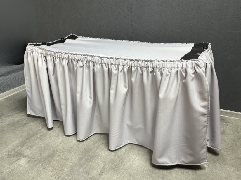 Copertura funebre per carrello bara con fissaggio a velcro