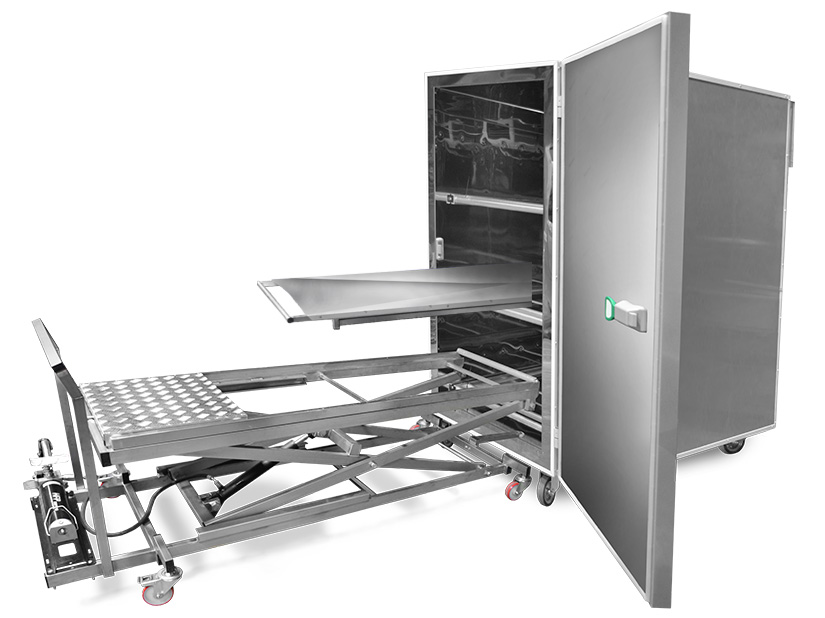 Carrello principale per trasporto defunti incluso