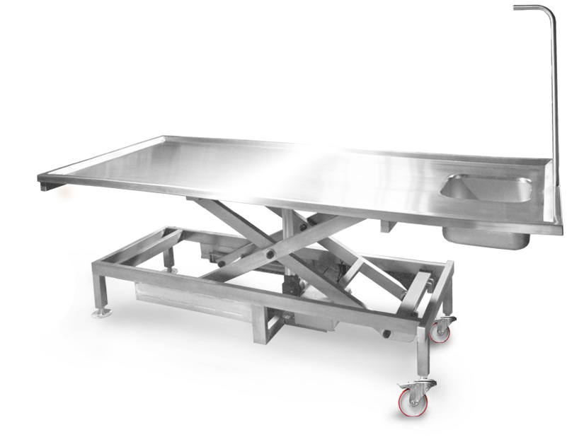 Tavolo funerario elettrico con lavabo integrato – attrezzatura ideale per obitori e laboratori medici