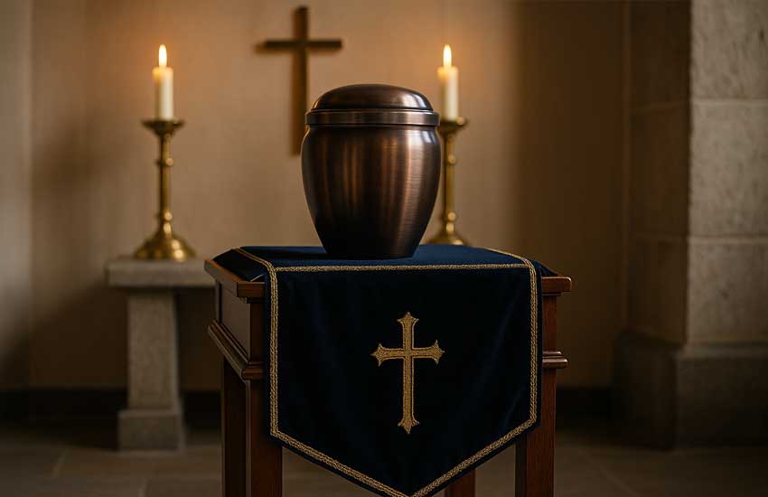 Urna cineraria classica in stile antico