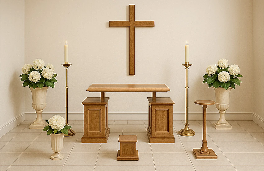 Camere ardenti, set per cappelle Camere ardenti, set per cappelle