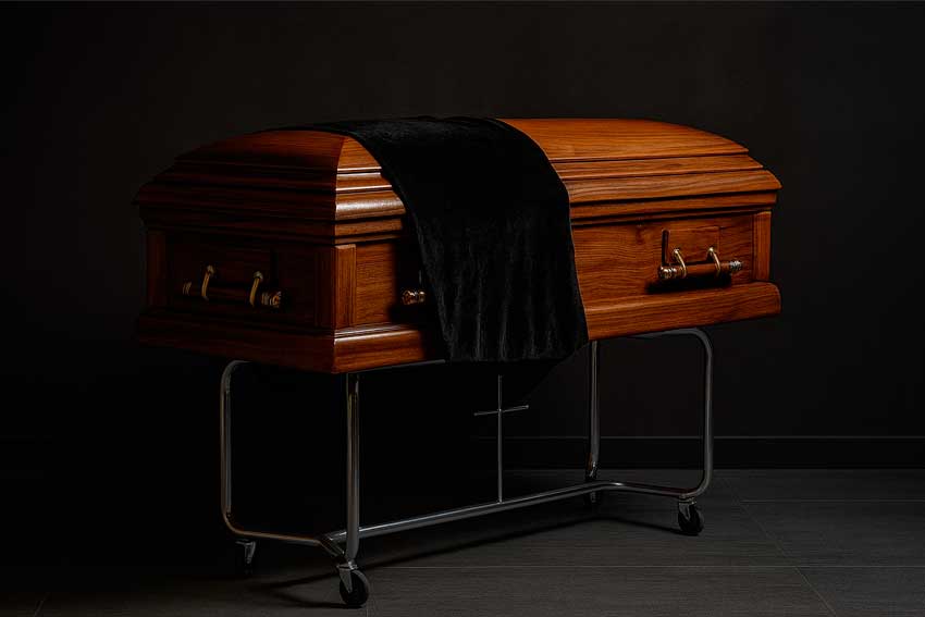 Catafalco funerario Tipo P – una soluzione moderna che unisce stabilità, eleganza e funzionalità