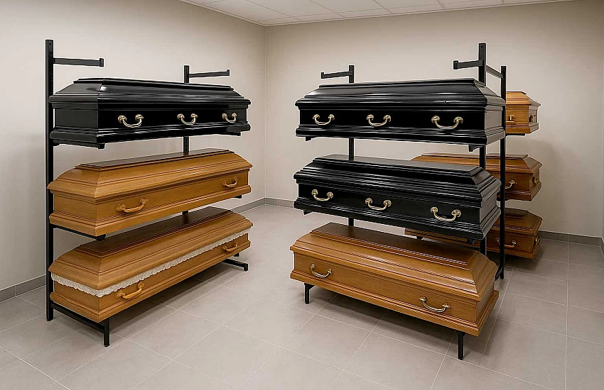Scaffali per bare: Elemento chiave dell'attrezzatura per case funerarie moderne