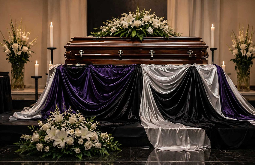 I colori del lutto. Perché la coltre funebre è nera, viola, argento o bianca – e cosa dice quella scelta sulla cerimonia