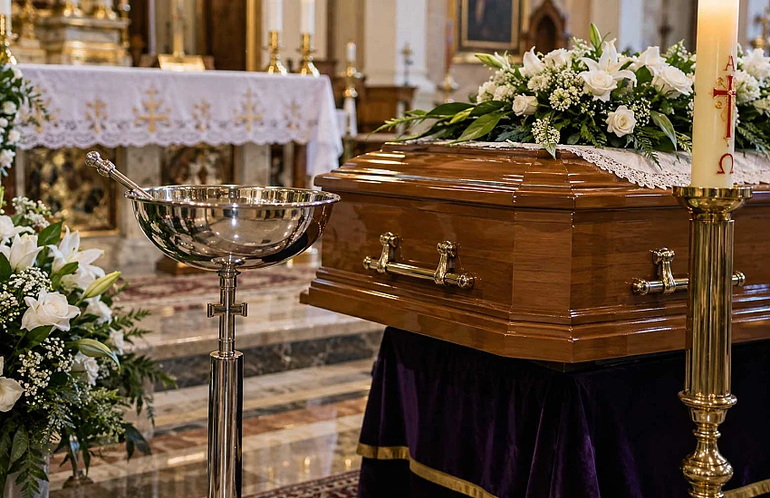 Come l'aspersorio e la bacinella per l'acqua benedetta hanno percorso il cammino da un ramoscello d'issopo alla cappella funeraria di oggi