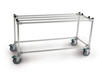 Carrello catafalco in alluminio per bare