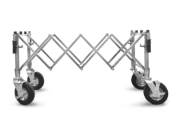Carrello STANDARD portaferetri pieghevole, ARGENTO