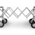 Carrello PREMIUM portaferetri pieghevole, ARGENTO