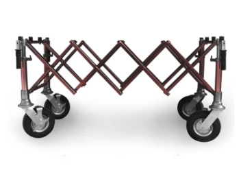 Carrello PREMIUM portaferetri pieghevole, MARRONE