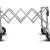 Carrello pieghevole STANDARD argento con RIALZO