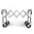Carrello pieghevole PREMIUM color argento, con RIALZO