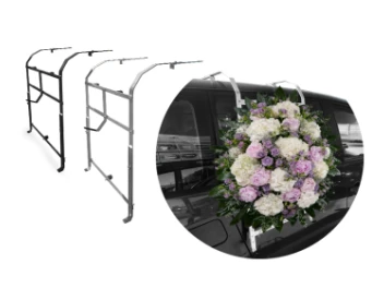 Supporto per corona da carro funebre