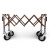 Carrello pieghevole PREMIUM color marrone, con RIALZO